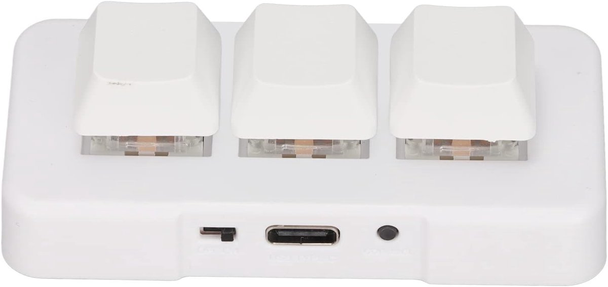 3-toetsen mechanisch toetsenbord met RGB-achtergrondverlichting en programmeerbare macro's