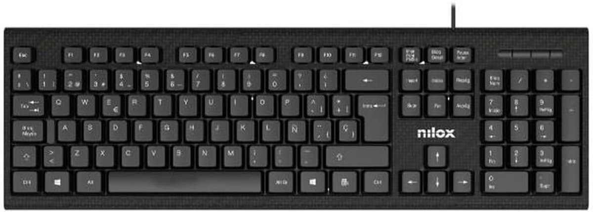 USB Toetsenbord Zwart QWERTY Spaans AZERTY Layout - Plug & Play PC Toetsenbord