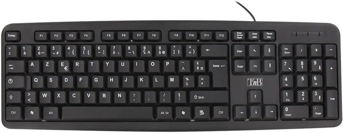 Bekabeld Qwerty Toetsenbord met 105 Toetsen - Compact en Duurzaam