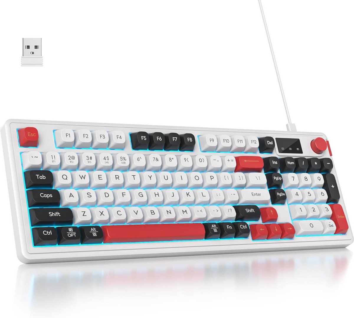 Wireless Keyboard - Bluetooth Toetsenbord - Draadloos - Gaming - Qwerty - Thuiswerk