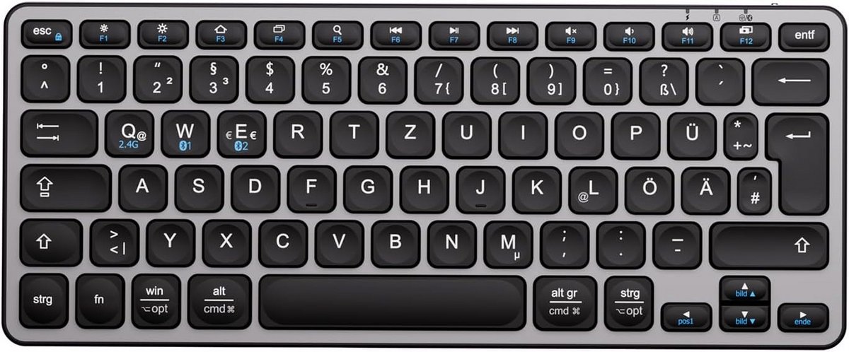 Wireless Keyboard - Bluetooth Toetsenbord - Draadloos - Gaming - Qwerty - Desktop