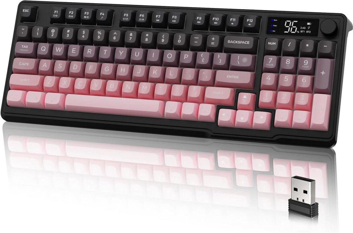 Wireless Keyboard - Bluetooth Toetsenbord - Draadloos - Gaming - Qwerty - Compact
