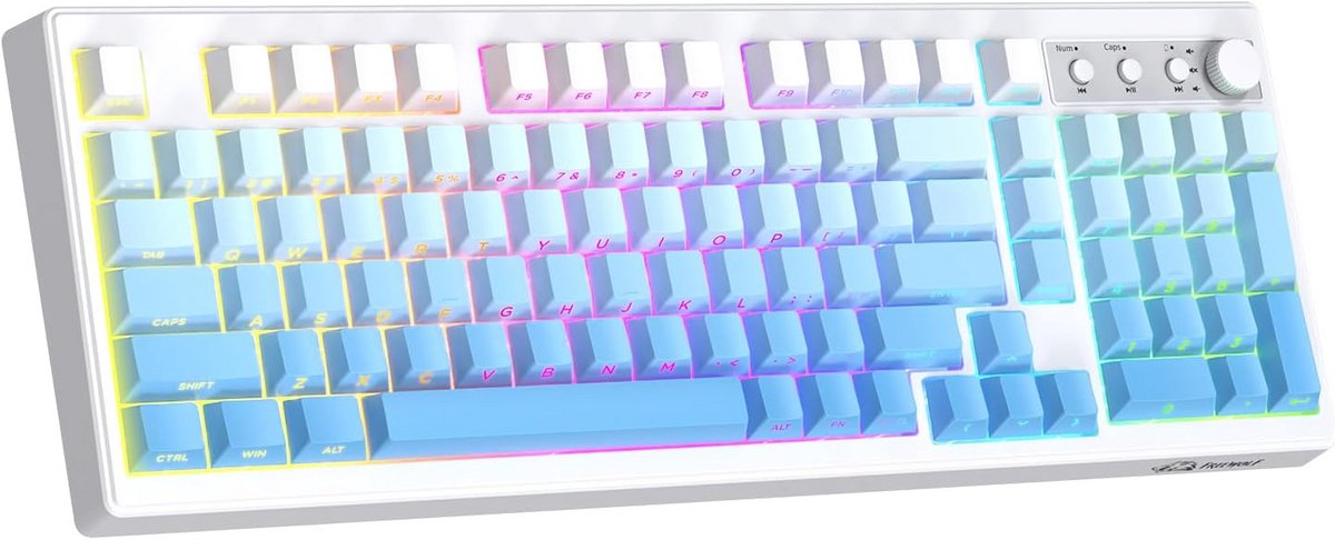 Wireless Keyboard - Bluetooth Toetsenbord - Draadloos - Gaming - Qwerty - LED