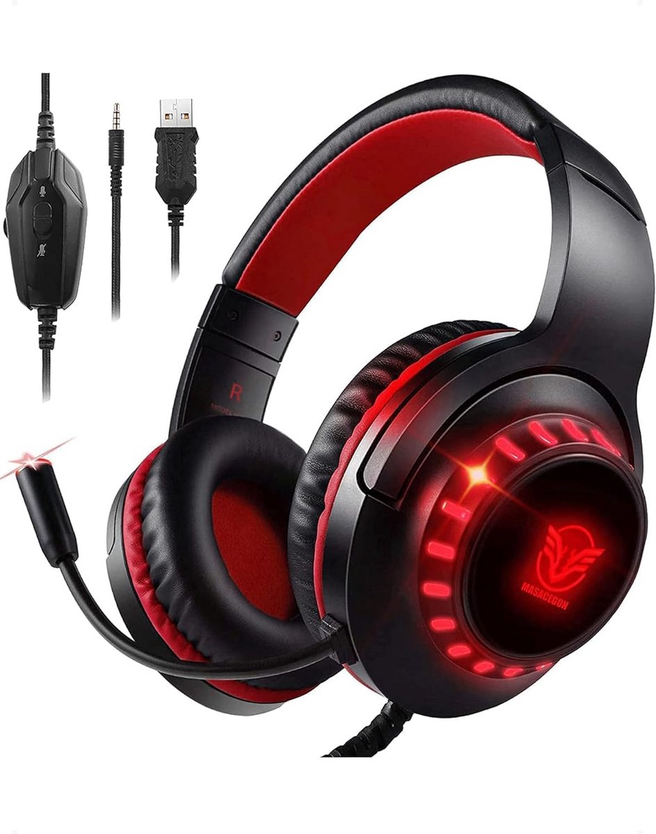 Game Headset - Koptelefoon Gaming - Met Microfoon - Bedraad