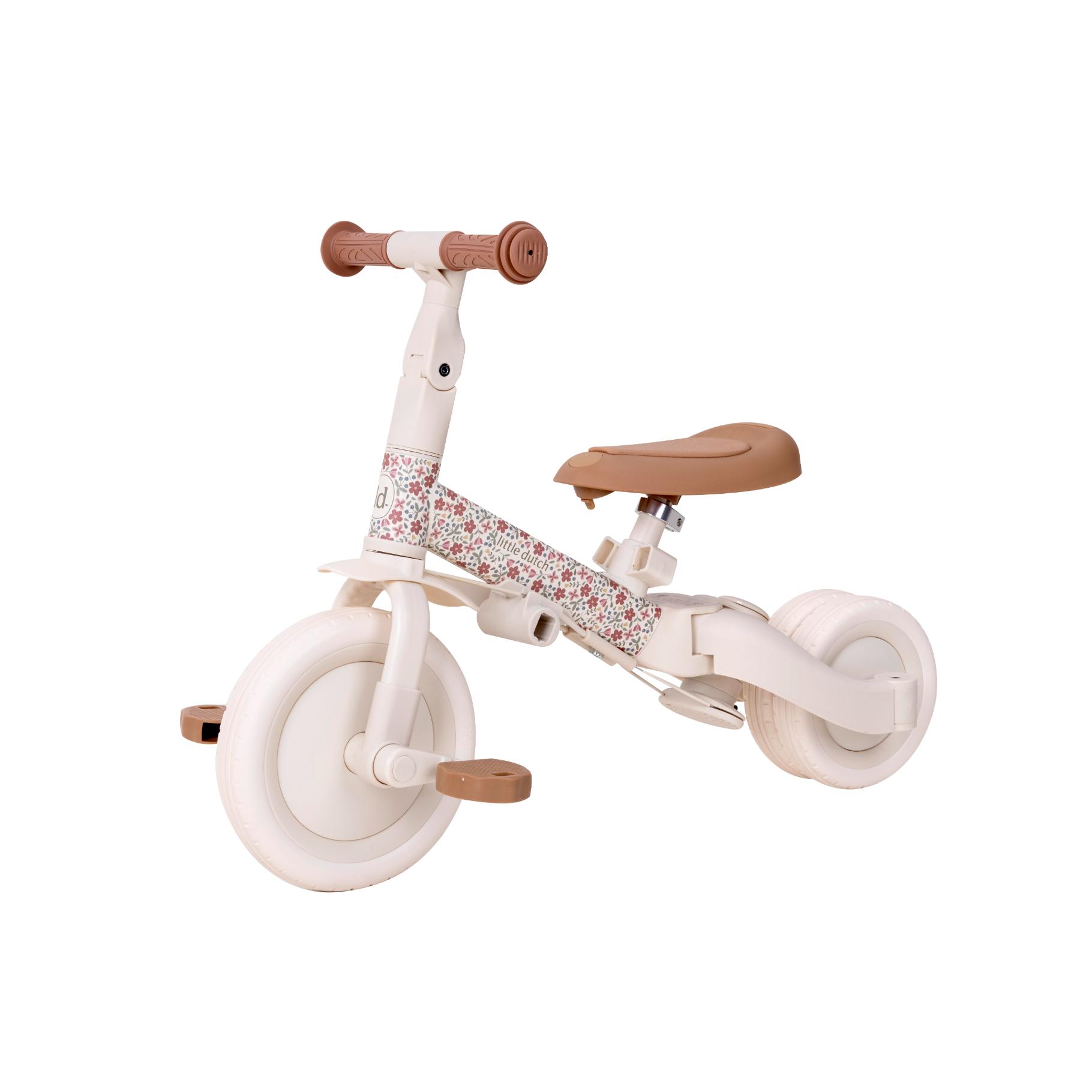 Top1Toys Little Dutch 4 In 1 Driewieler Wit