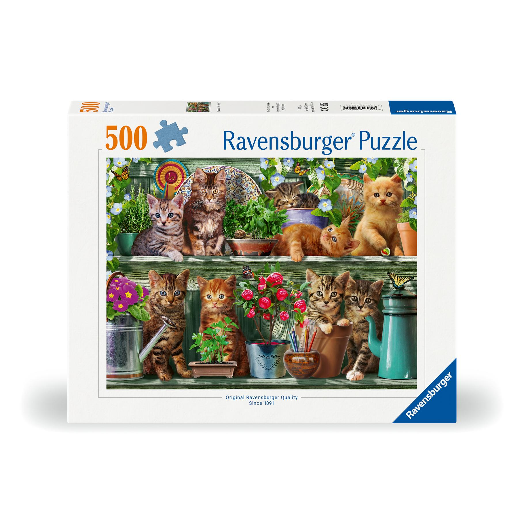 Top1Toys Ravensburger puzzel katjes in het rek 500 stukjes