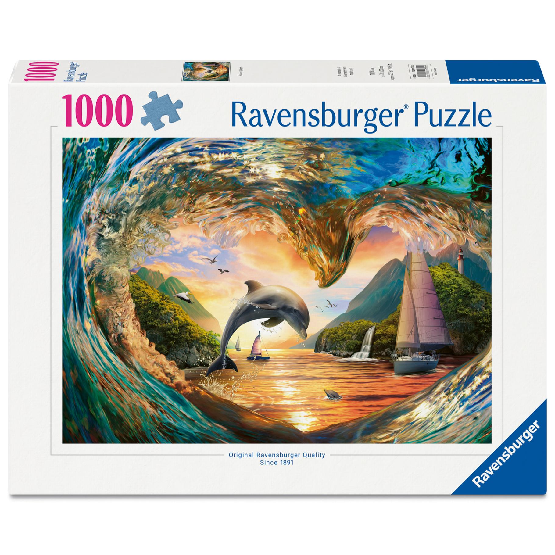 Top1Toys Ravensburger puzzel springende dolfijn 1000 stukjes