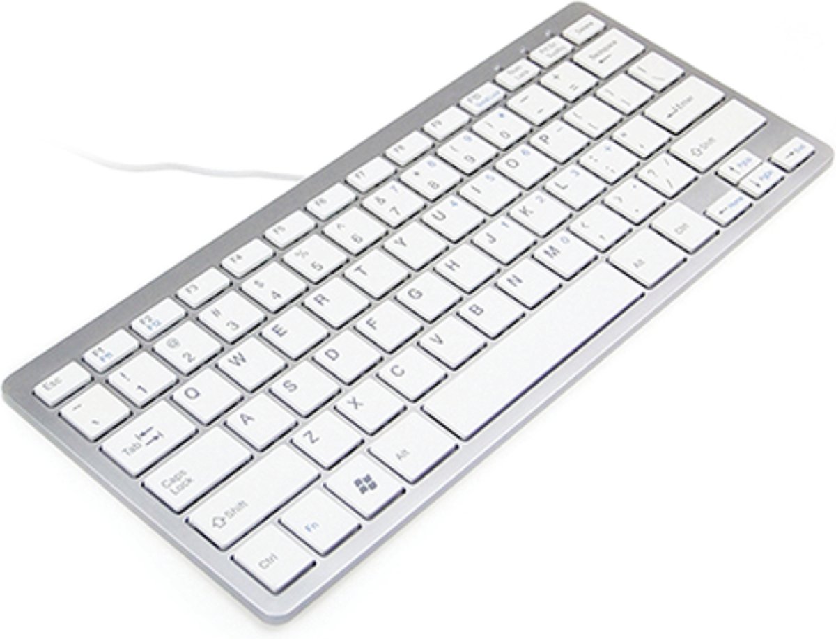 Ergosupply Ergo Compact Toetsenbord Zilver QWERTY US
