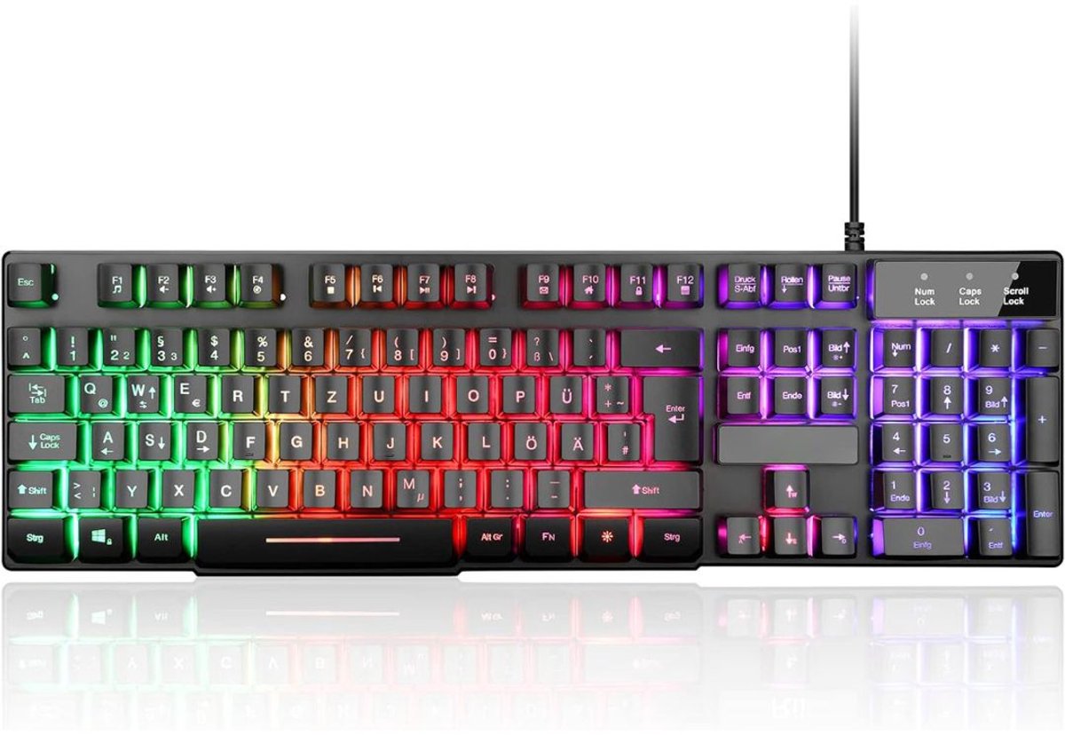 FlexVer® Gaming Keyboard - Toetsenboord - Computer - Zwart