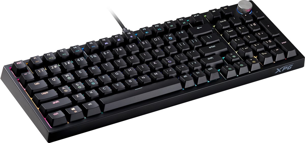 XPG SORCERER toetsenbord Gamen USB QWERTY Amerikaans Engels Zwart