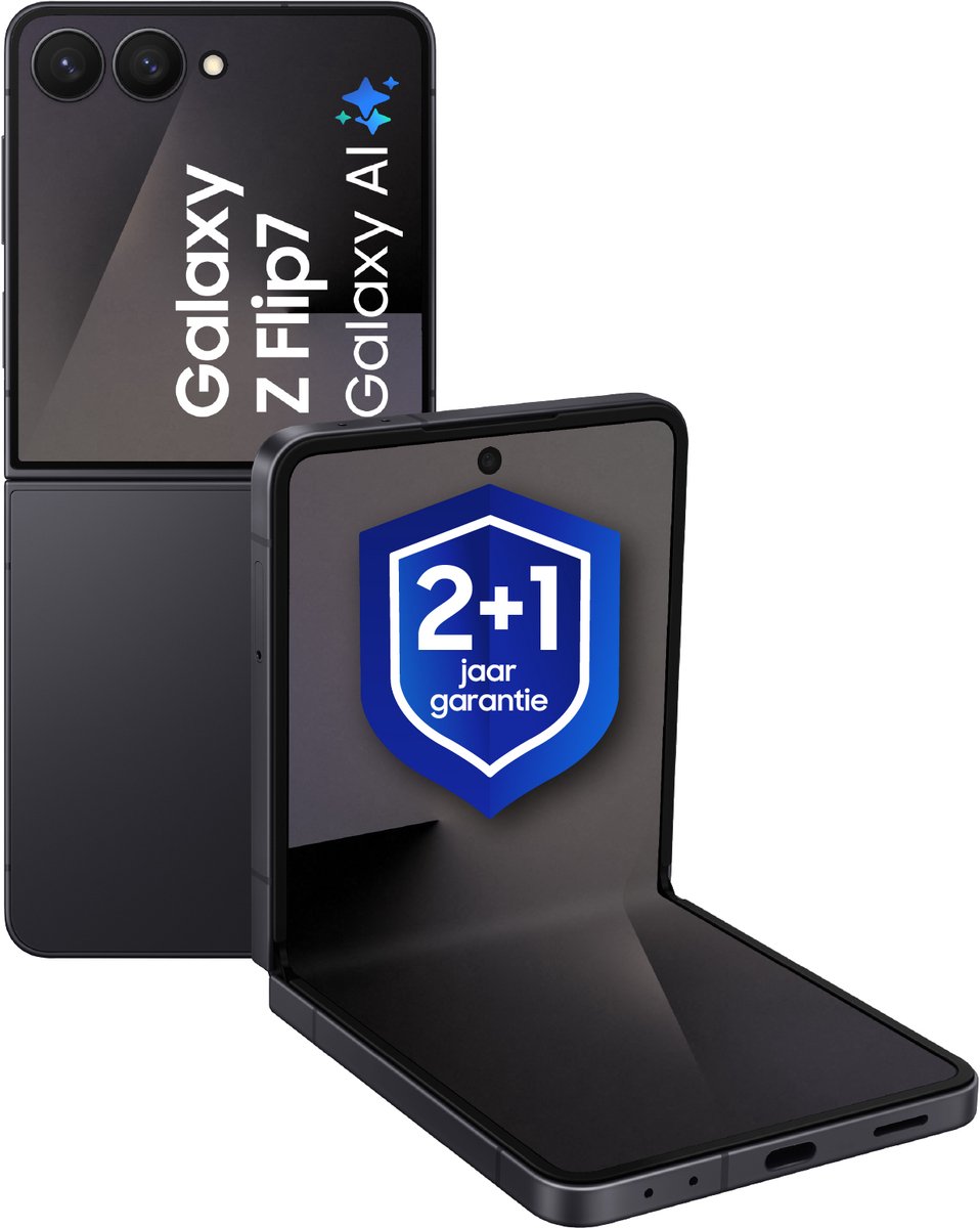 Samsung Galaxy Z Flip7 5G - 256GB - Jet Black + 1 Jaar extra garantie