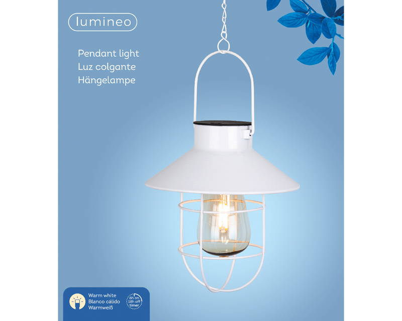 Lumineo Led hanging light d18h58cm wit/wwt -