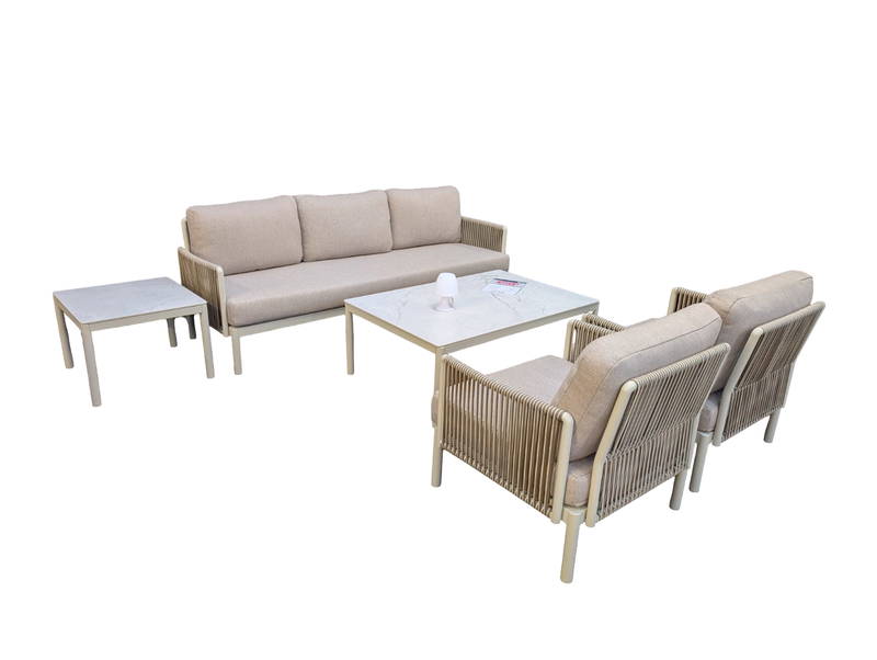 Driesprong Collection Penedes loungeset 5-delig beige -