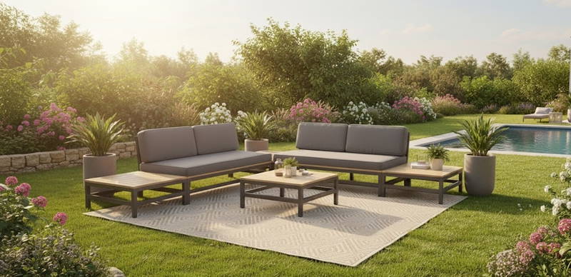 Betis lounge set 6pcs 2 benches/4 tables Eurofar - Eurofar