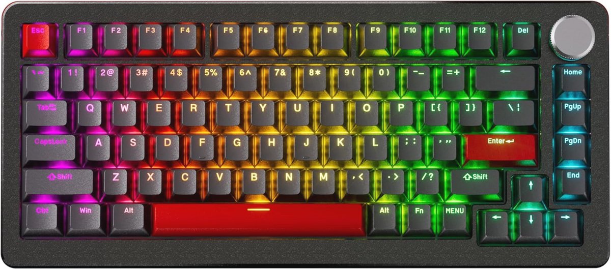 Compact TKL Gaming Toetsenbord met Magnetische Schakelaars en RGB-verlichting - 82 Toetsen