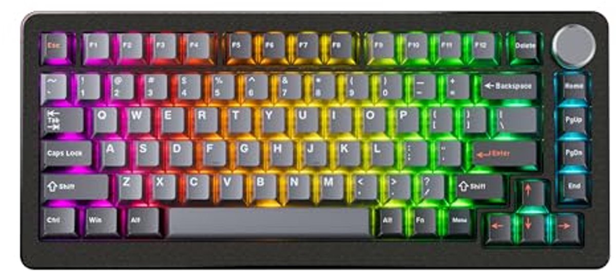 Compact Gaming Toetsenbord met Magnetische Schakelaars en RGB Verlichting - 82 Toetsen TKL