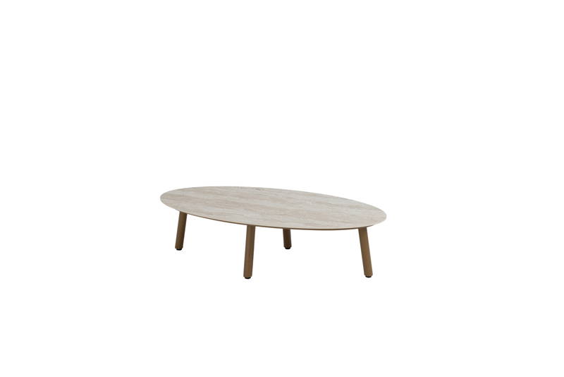 Taste Salute coffee tafel amber keramiek ellipse 120x65 cm -
