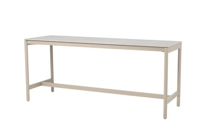 Taste Soho high dining tafel latte keramiek 220x75x95 cm - - Grijs