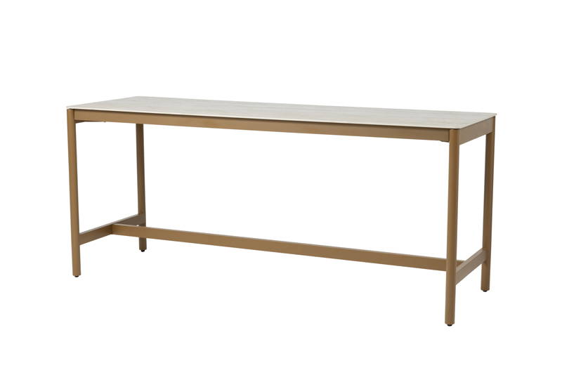Taste Soho high dining tafel amber keramiek 220x75x95 cm -