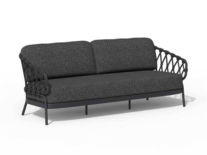 Tierra Outdoor Natal 3-zits lounge bank charcoal -