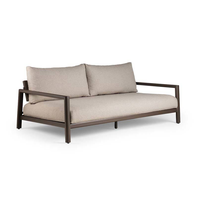 Tierra Outdoor Oasis 3-zits lounge bank verstelbaar chocolat -