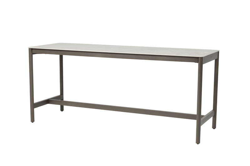 Taste Soho high dining tafel terre keramiek 220x75x95 cm - - Grijs