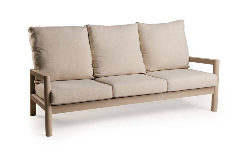 Tierra Outdoor Sevilla 3-zits lounge bank champagne -
