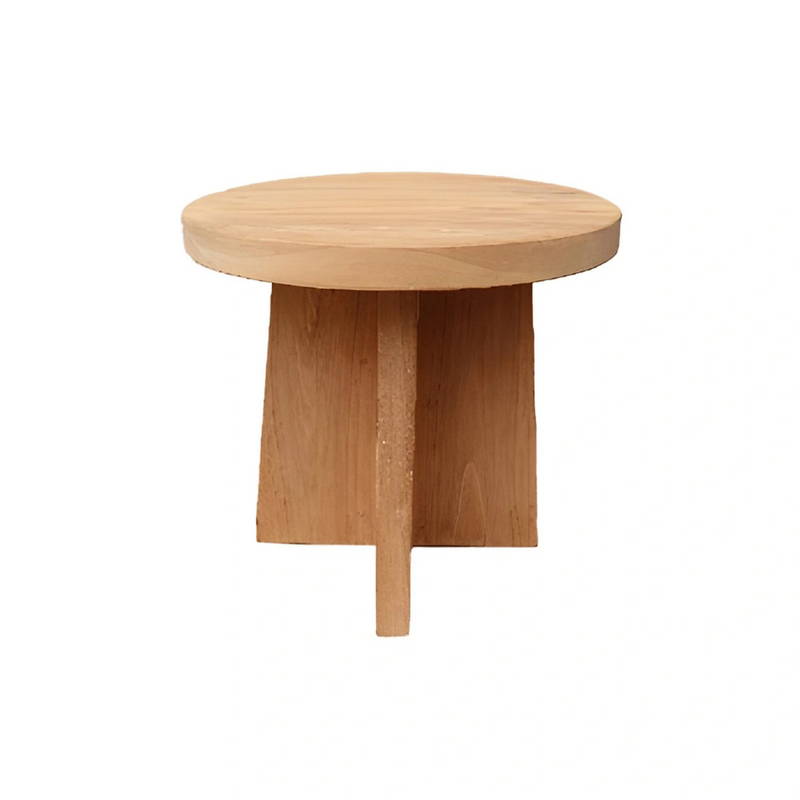 Buitengewoon de Boet Capivara Teak Salontafel dia50 cm - - Bruin