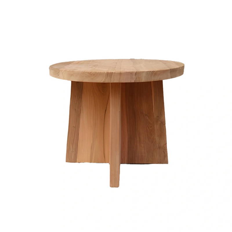 Buitengewoon de Boet Capivara Teak Salontafel dia60 cm - - Bruin