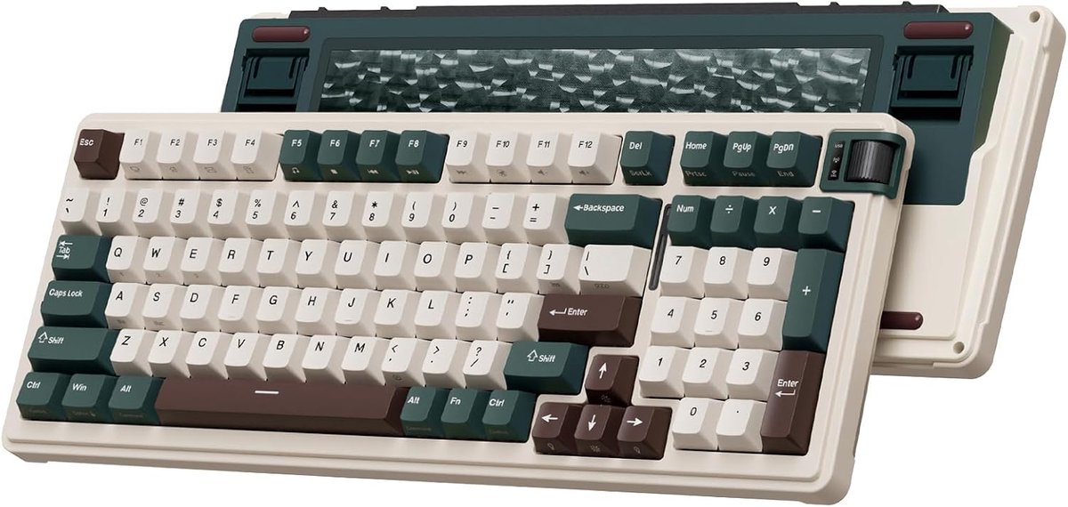 KZZI K98 - Toetsenbord - Oasis Green - Rain Switch