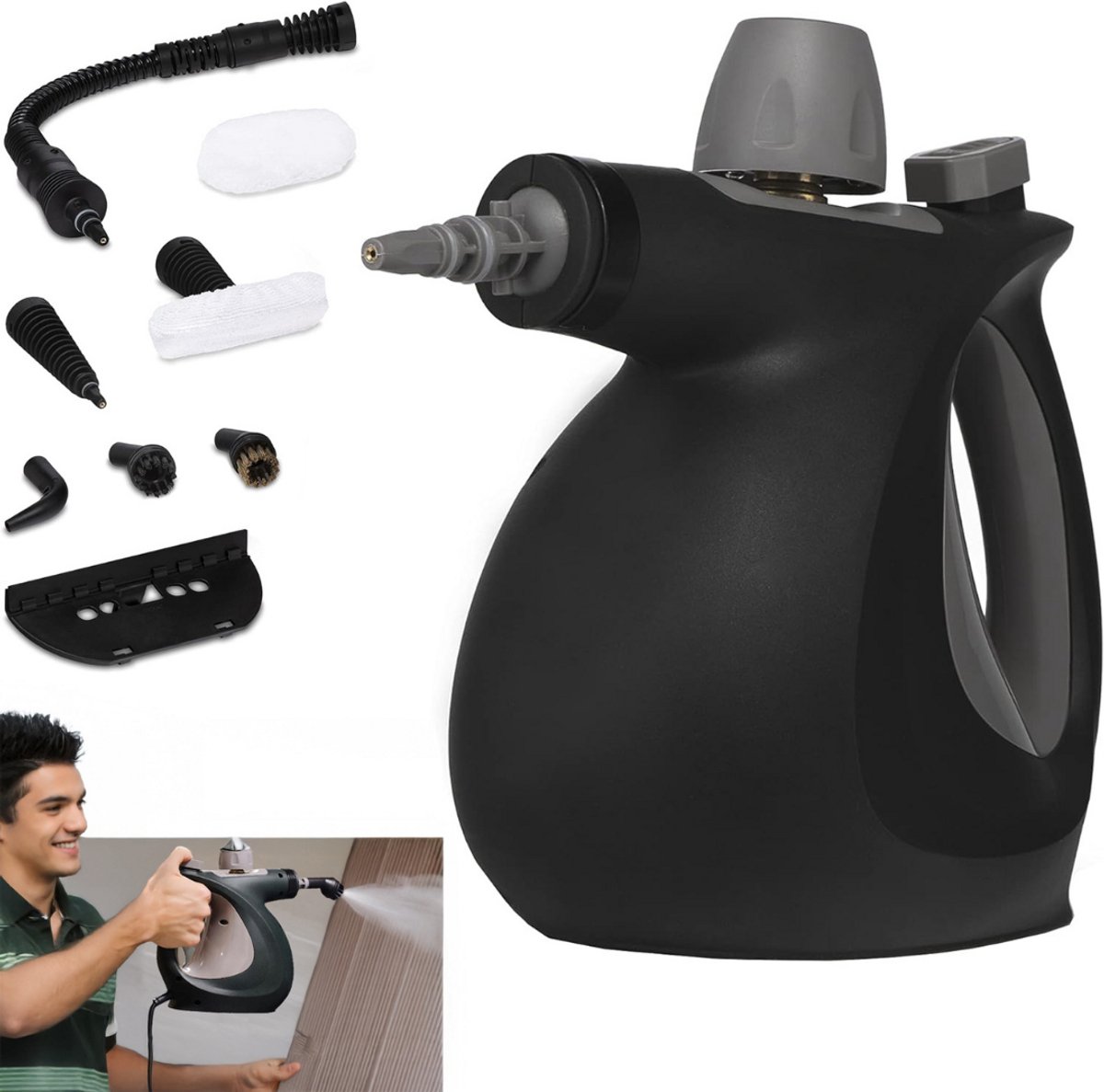 DailySupplies® Stoomreiniger - Handstomer - Tapijtreiniger - Reinigingsmachine