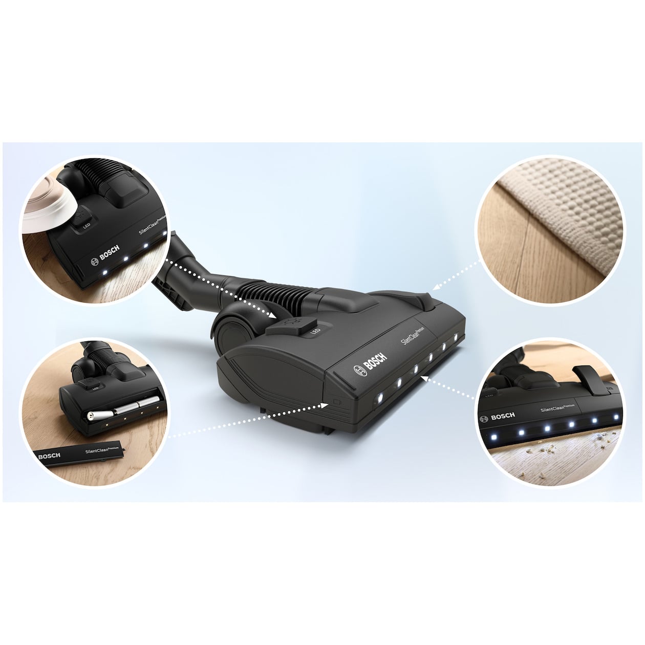 Bosch BGB6SIL0L Stofzuiger met zak Wit