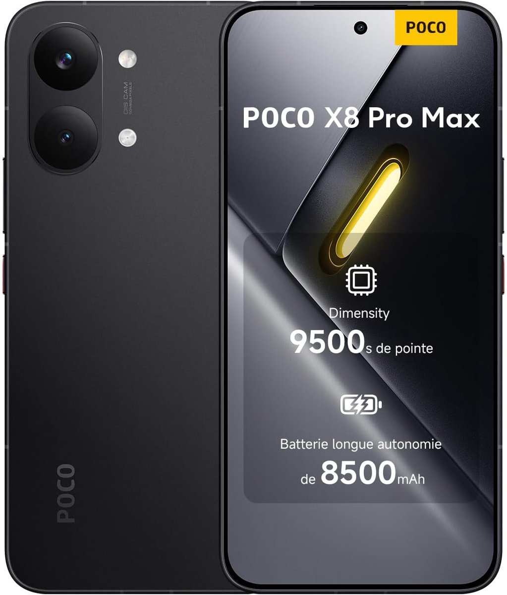 Xiaomi POCO X8 Pro Max 12GB 256GB Zwart - 5G, IP68, 100W Snelladen, 6500mAh