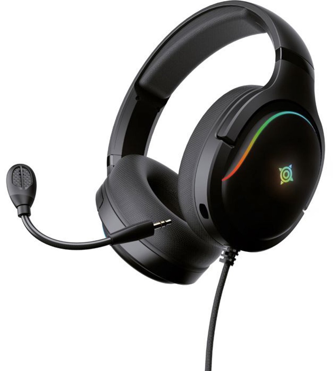 Bekabelde gamingheadset - NOVA GAMING - Borealis - Afneembare microfoon - RBG LED - Zwart