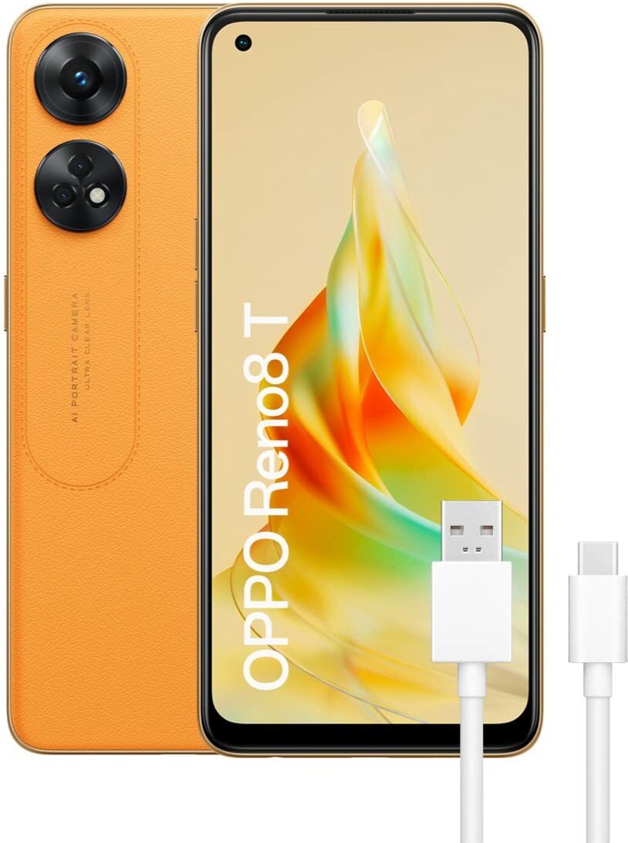 Smartphone Oppo Reno8T Orange 128 GB 6,43"