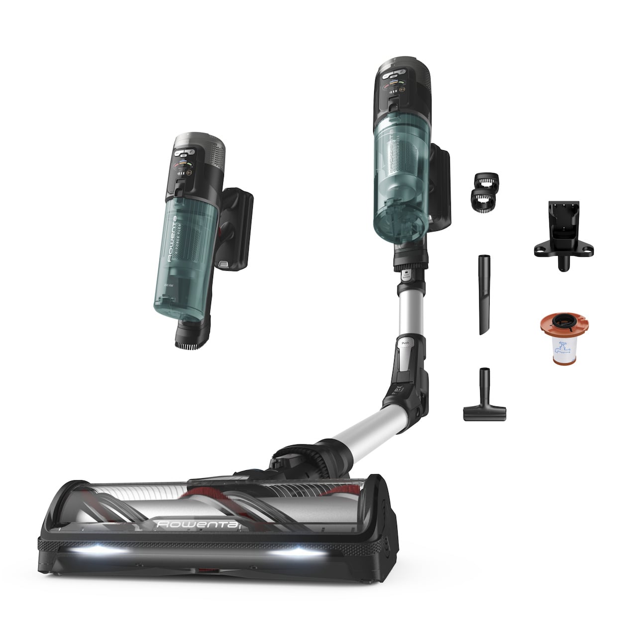 Rowenta RH9A32 X-Force Flex 13.60 Steelstofzuiger zonder zak - Grijs