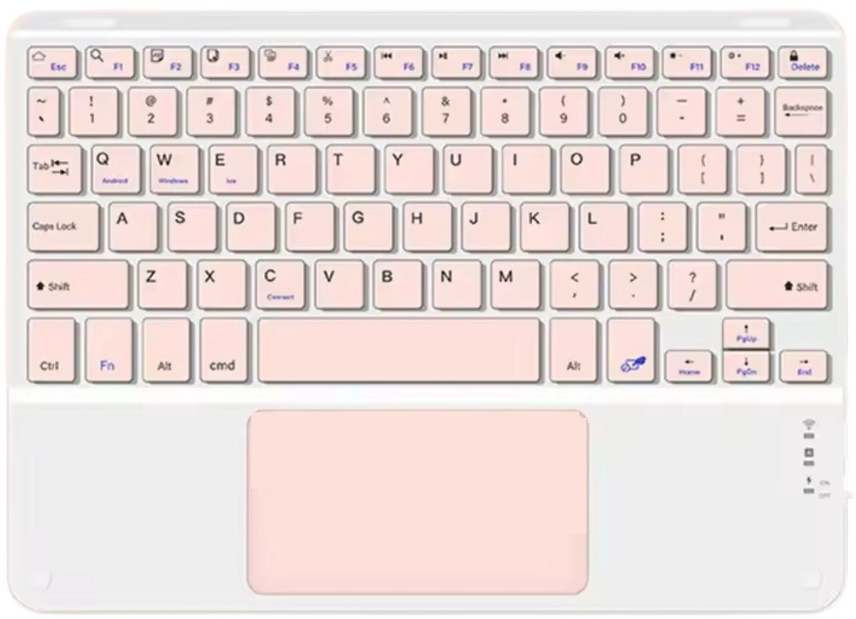 EtuiTab - Bluetooth Toetsenbord - Touchpad - Roze