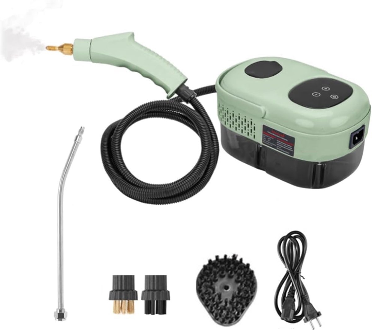 Handstoomreiniger - Stoomboot - Krachtig Schoonmaken - Snelle Opwarming 15s - 29x16x17 cm - Groen