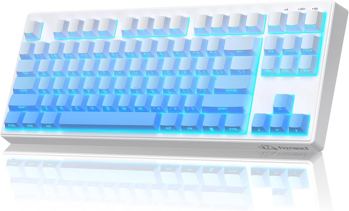 Draadloos Mechanisch Toetsenbord 87 Toetsen QWERTY Tri-Mode Stil RGB Gaming Voor Mac en Windows