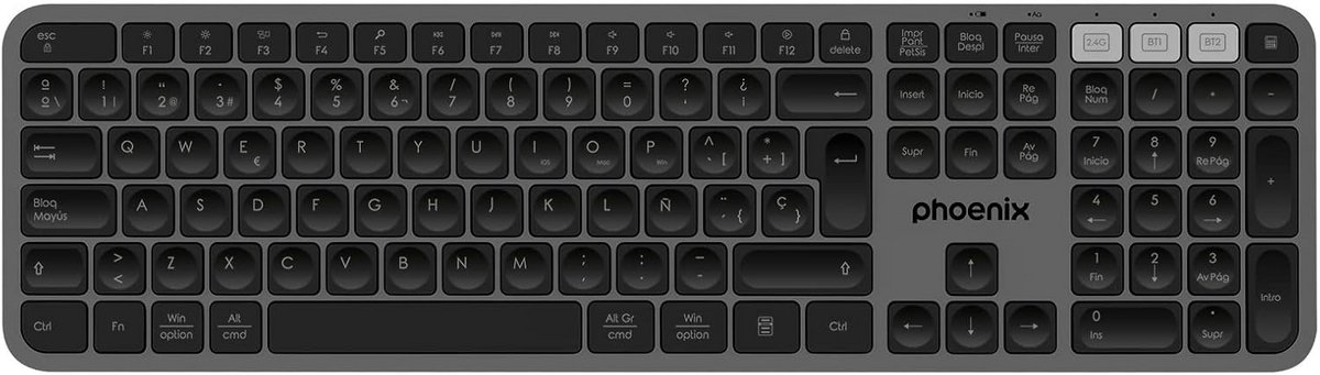 Draadloos Bluetooth Toetsenbord met 2.4 GHz Connectiviteit - QWERTY Indeling