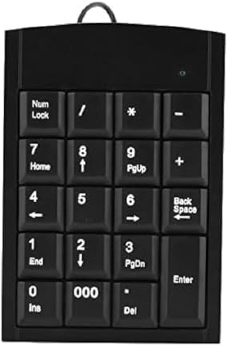 Compact USB numeriek toetsenblok - 19 toetsen draagbaar invoerpaneel