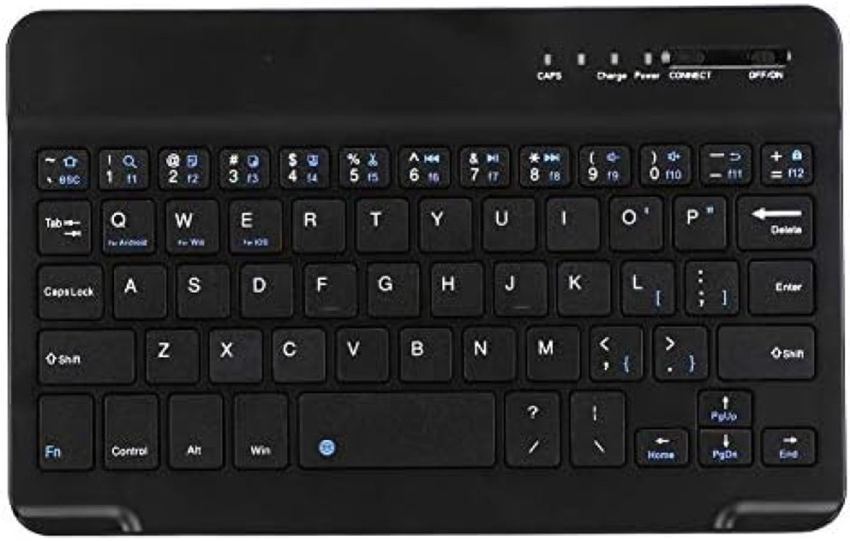 Compact draadloos toetsenbord voor mobiele apparaten - aluminium design