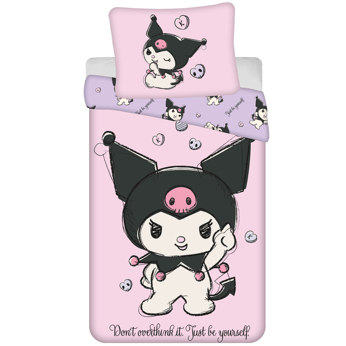Hello Kitty Dekbedovertrek Kuromi Be You - Katoen
