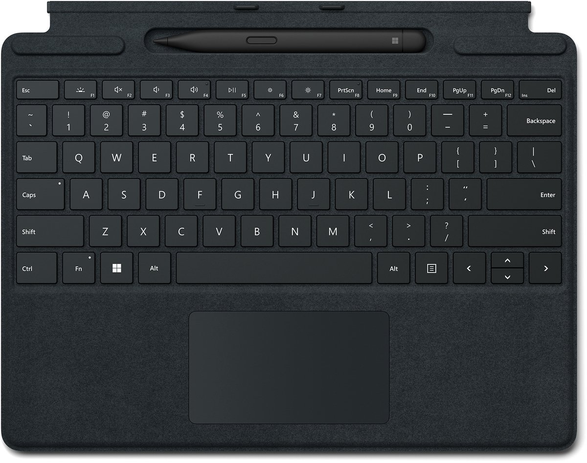 Microsoft Surface Pro Signature Keyboard w/ Slim Pen 2 Zwitsers Microsoft Cover port Zwart
