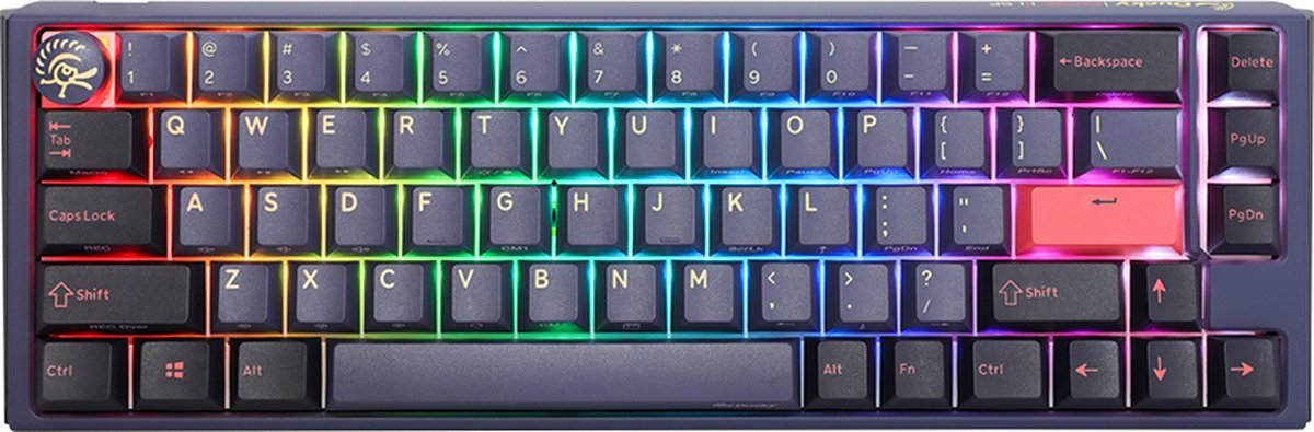 Ducky One 3 Cosmic Blue SF Gaming Tastatur RGB LED - MX-Red US, USB, Mechanische keyswitch, RGB LED