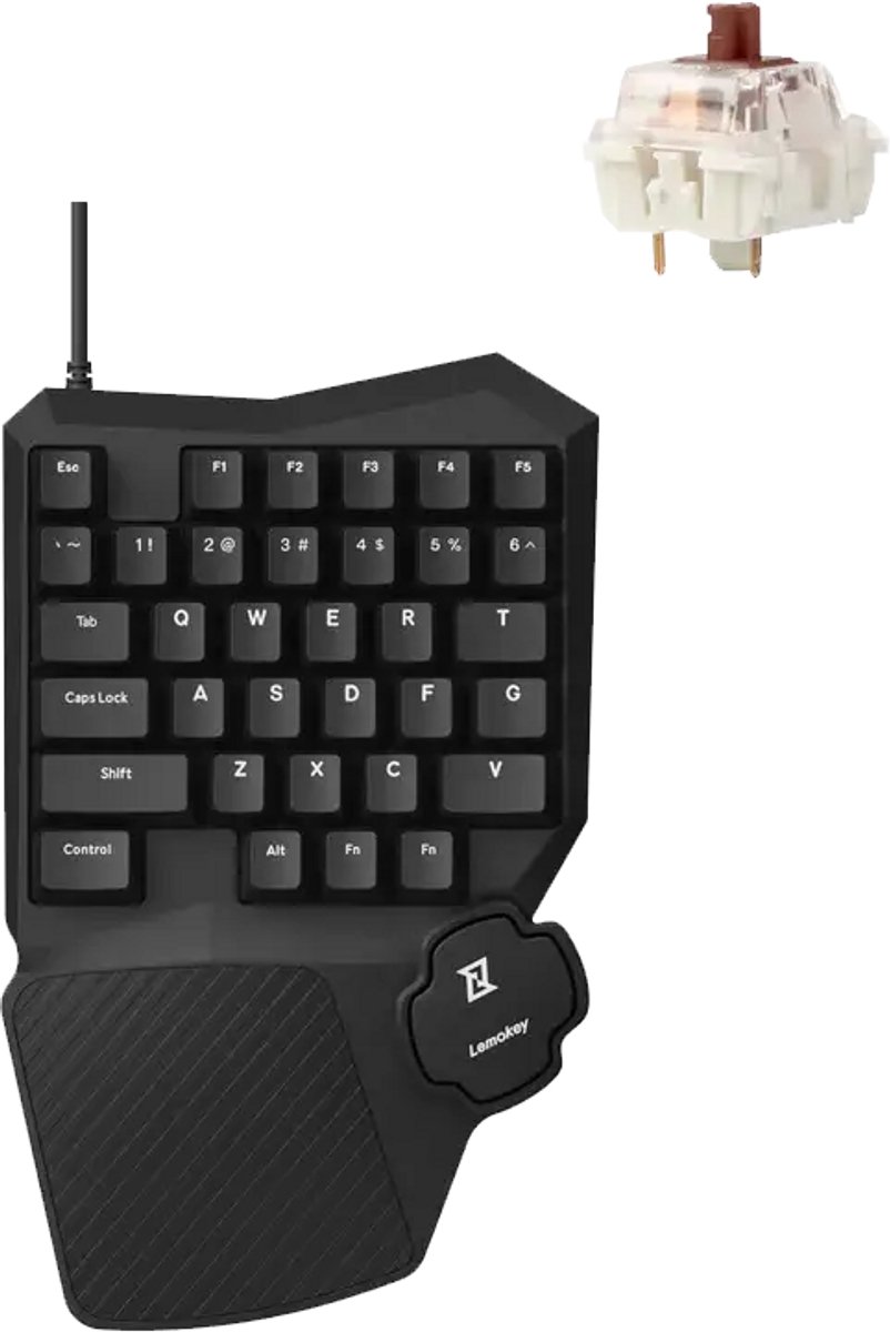 Keychron Lemokey X0 QMK gaming keypad brown switch