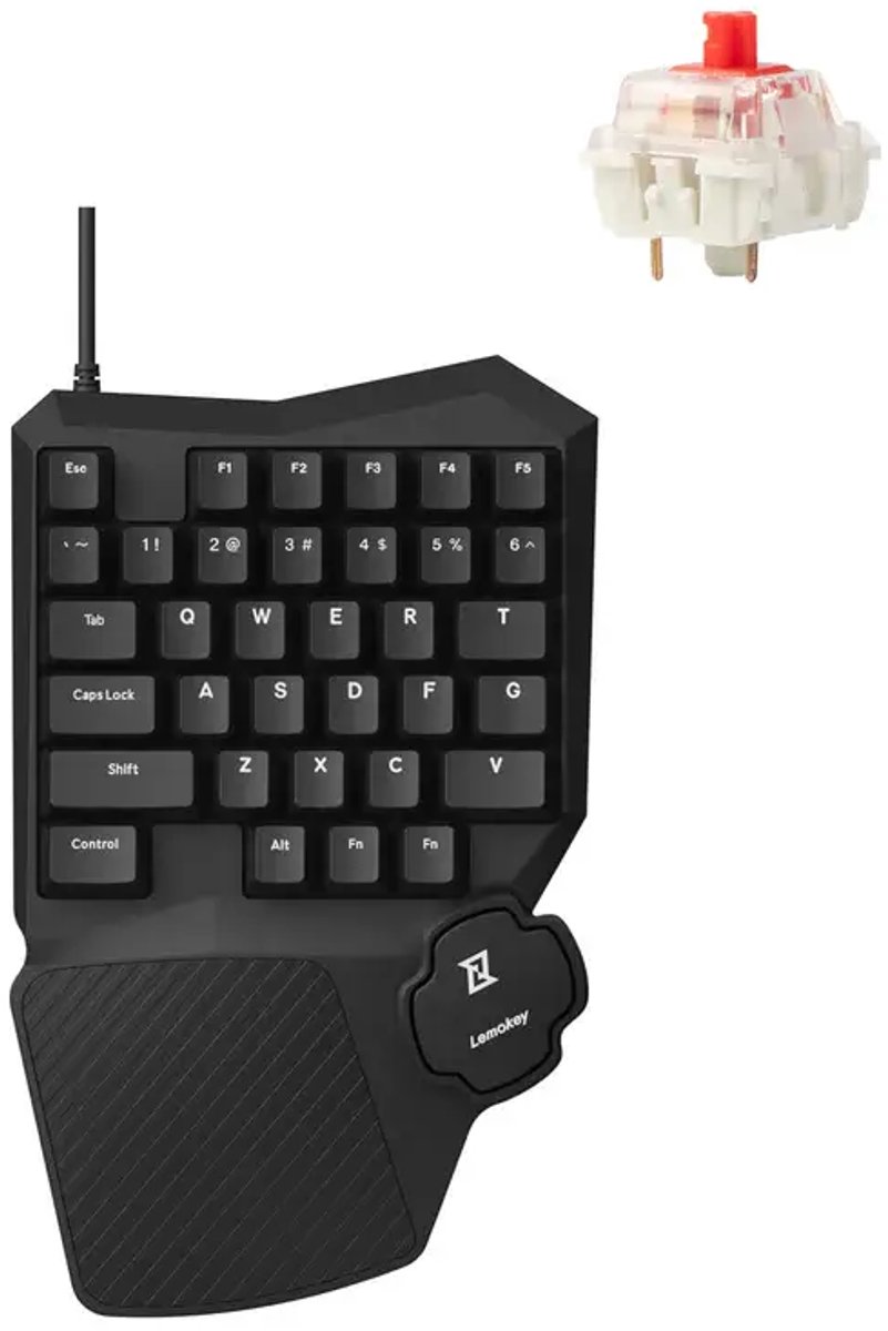 Keychron Lemokey X0 QMK gaming keypad red switch