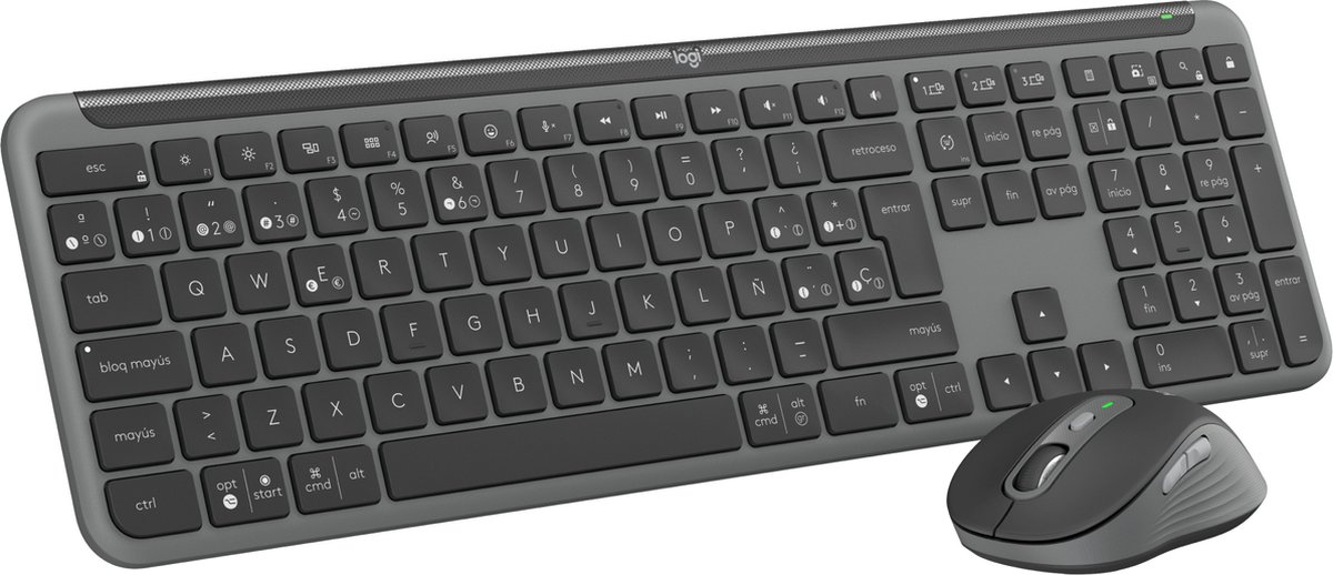 Keyboard and Mouse Logitech MK950 Graphite Spanish QWERTY