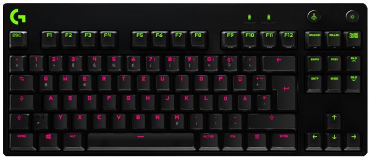 Logitech G PRO X TKL Gaming Toetsenbord – GX Red Linear – RGB – Hot-Swap Switches – Zwart