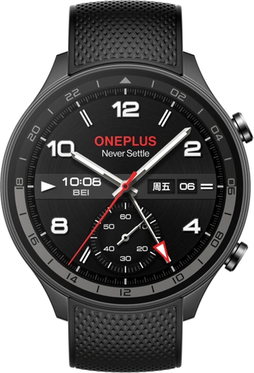 OnePlus Watch 2R - Smartwatch - Gunmetal Gray - Grijs
